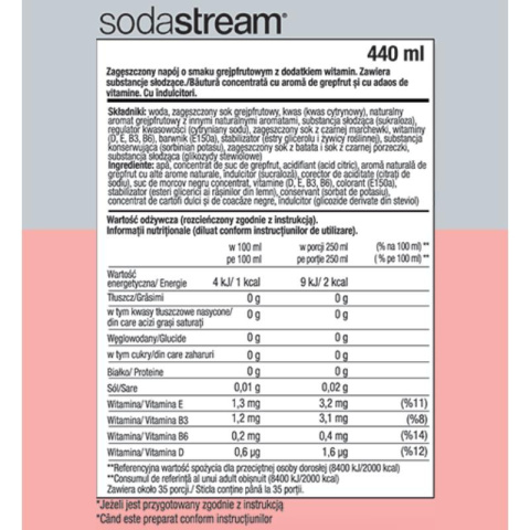 SodaStream Grejpfrut Syrop koncentrat do wody 440ml