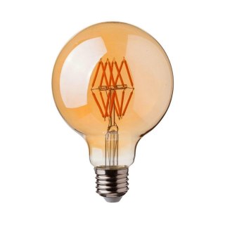 Żarówka LED V-TAC 7W Filament E27 G95 Bursztyn VT-2019 2200K 600lm