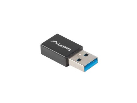 ADAPTER USB-C(F) 3.1->USB-A(M) CZARNY LANBERG ADAPTER USB-C(F) 3.1->USB-A(M) CZARNY LANBERG