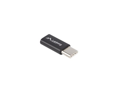 ADAPTER USB-C(M) 2.0->USB MICRO(F) CZARNY LANBERG ADAPTER USB-C(M) 2.0->USB MICRO(F) CZARNY LANBERG