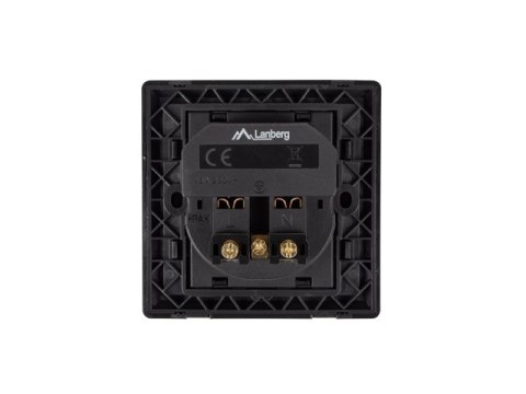 GNIAZDO PODTYNKOWE 230V POJEDYNCZE + 2X USB 2.1A FRENCH CZARNE LANBERG GNIAZDO PODTYNKOWE 230V POJEDYNCZE + 2X USB 2.1A FRENCH CZARNE LANBERG