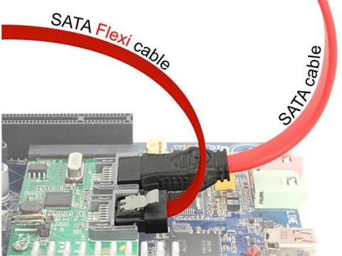 KABEL SATA DATA III (6GB/S) F/F 30CM Z ZATRZASKAMI METALOWYMI FLEXI CZERWONY DELOCK KABEL SATA DATA III (6GB/S) F/F 30CM Z ZATRZASKAMI METALOWYMI FLEXI CZERWONY DELOCK