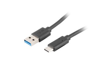 KABEL USB-C(M)->USB-A(M) 3.1 1M CZARNY LANBERG