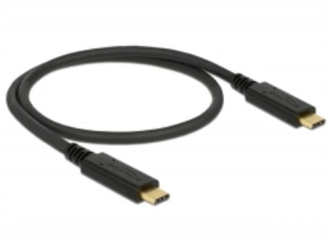 KABEL USB-C M/M 3.1 GEN 2 0.5M E-MARKER CZARNY DELOCK KABEL USB-C M/M 3.1 GEN 2 0.5M E-MARKER CZARNY DELOCK
