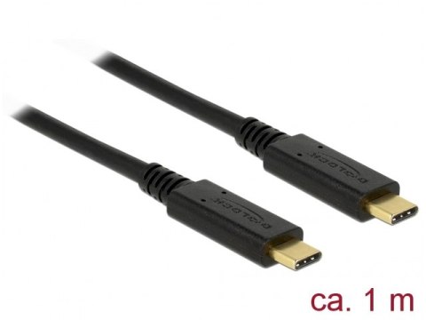 KABEL USB-C M/M 3.1 GEN 2 1M E-MARKER CZARNY DELOCK KABEL USB-C M/M 3.1 GEN 2 1M E-MARKER CZARNY DELOCK