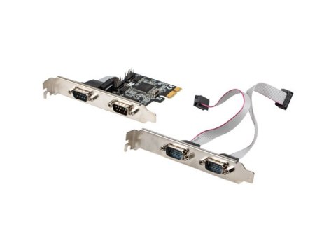 KARTA PCI EXPRESS X1->4X DB-9(COM) ŚLEDZIE LOW PROFILE LANBERG KARTA PCI EXPRESS X1->4X DB-9(COM) ŚLEDZIE LOW PROFILE LANBERG
