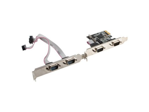 KARTA PCI EXPRESS X1->4X DB-9(COM) ŚLEDZIE LOW PROFILE LANBERG KARTA PCI EXPRESS X1->4X DB-9(COM) ŚLEDZIE LOW PROFILE LANBERG
