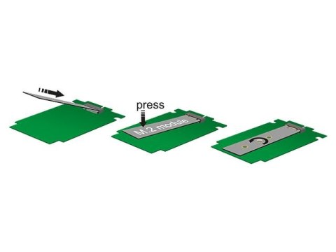 KARTA PCI EXPRESS X4->1X M.2 KEY M WEWNĘTRZNY DELOCK KARTA PCI EXPRESS X4->1X M.2 KEY M WEWNĘTRZNY DELOCK