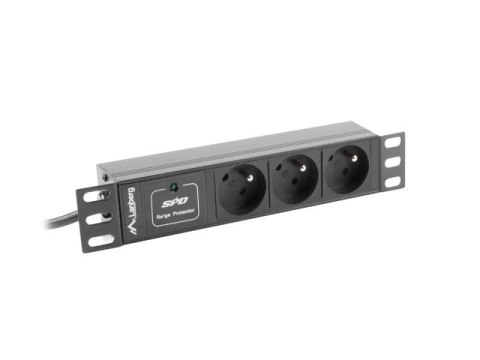 LISTWA ZASILAJĄCA RACK PDU 10" LANBERG 1U 10A 2M 3X 230V PL CZARNA C14 LISTWA ZASILAJĄCA RACK PDU 10" LANBERG 1U 10A 2M 3X 230V PL CZARNA C14