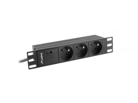 LISTWA ZASILAJĄCA RACK PDU 10" LANBERG 1U 16A 2M 3X 230V PL CZARNA LISTWA ZASILAJĄCA RACK PDU 10" LANBERG 1U 16A 2M 3X 230V PL CZARNA