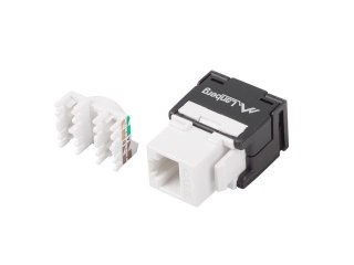 MODUŁ KEYSTONE GNIAZDO BEZNARZĘDZIOWY RJ45->LSA KAT.6A UTP 180° LANBERG