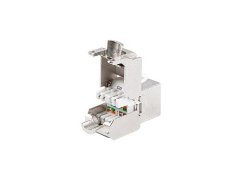 MODUŁ KEYSTONE GNIAZDO BEZNARZĘDZIOWY RJ45->LSA KAT.7 FTP 180° LANBERG MODUŁ KEYSTONE GNIAZDO BEZNARZĘDZIOWY RJ45->LSA KAT.7 FTP 180° LANBERG