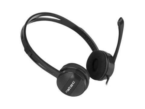 SŁUCHAWKI NAUSZNE STEREO NATEC CANARY GO Z MIKROFONEM I REGULACJĄ GŁOŚNOŚCI CZARNE SŁUCHAWKI NAUSZNE STEREO NATEC CANARY GO Z MIKROFONEM I REGULACJĄ GŁOŚNOŚCI CZARNE