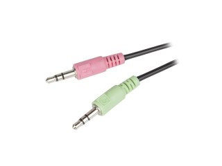 SŁUCHAWKI NAUSZNE STEREO NATEC CANARY Z MIKROFONEM I REGULACJĄ GŁOŚNOŚCI CZARNE