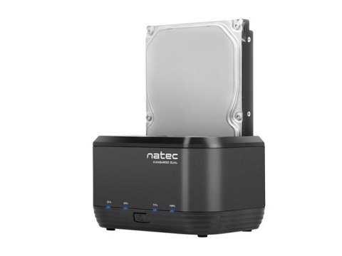 STACJA DOKUJĄCA HDD NATEC KANGAROO DUAL 2.5"/3.5" USB 3.0 + ZASILACZ