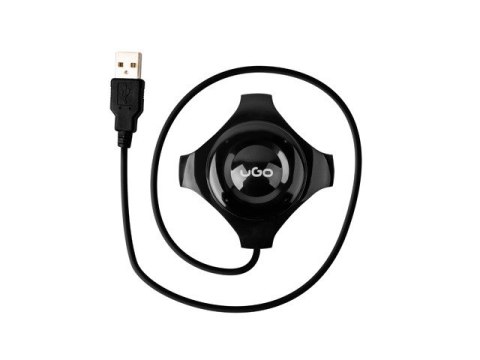 HUB USB 2.0 UGO MAIPO HU50 4-PORTY + PORT DC 3.5 CZARNY