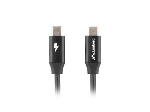 KABEL USB-C M/M 2.0 1M CZARNY PREMIUM QC 4.0 PD LANBERG KABEL USB-C M/M 2.0 1M CZARNY PREMIUM QC 4.0 PD LANBERG