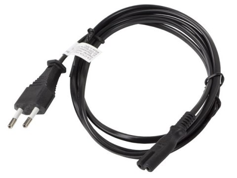 KABEL ZASILAJĄCY EURO (RADIOWY) CEE 7/16->IEC 320 C7 3M CZARNY LANBERG KABEL ZASILAJĄCY EURO (RADIOWY) CEE 7/16->IEC 320 C7 3M CZARNY LANBERG
