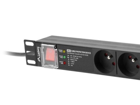 LISTWA ZASILAJĄCA RACK PDU PRO 19" LANBERG 1U 16A 7X 230V PL SPD-3MP 2M CZARNA LISTWA ZASILAJĄCA RACK PDU PRO 19" LANBERG 1U 16A 7X 230V PL SPD-3MP 2M CZARNA