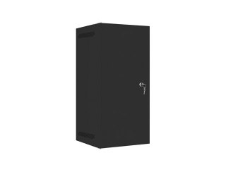 SZAFA INSTALACYJNA RACK WISZĄCA 10" 12U 280X310 CZARNA DRZWI METALOWE LANBERG (FLAT PACK)