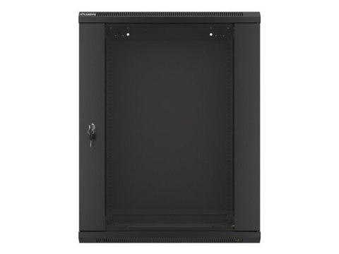 SZAFA INSTALACYJNA RACK WISZĄCA 19" 15U 600X450 CZARNA LANBERG (FLAT PACK) V2