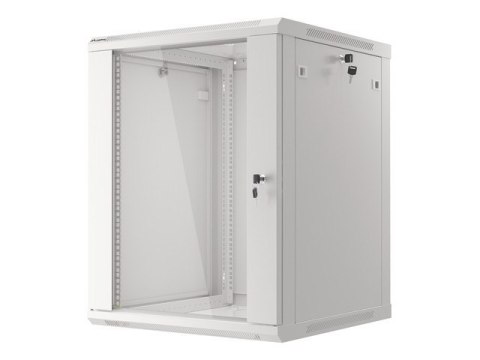 SZAFA INSTALACYJNA RACK WISZĄCA 19" 15U 600X600 SZARA LANBERG (FLAT PACK) V2