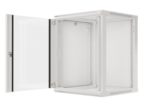 SZAFA INSTALACYJNA RACK WISZĄCA 19" 15U 600X600 SZARA LANBERG (FLAT PACK) V2