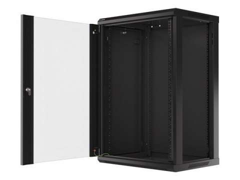 SZAFA INSTALACYJNA RACK WISZĄCA 19" 18U 600X450 CZARNA LANBERG (FLAT PACK) V2 SZAFA INSTALACYJNA RACK WISZĄCA 19" 18U 600X450 CZARNA LANBERG (FLAT PACK) V2