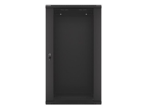 SZAFA INSTALACYJNA RACK WISZĄCA 19" 22U 600X450 CZARNA LANBERG (FLAT PACK) V2