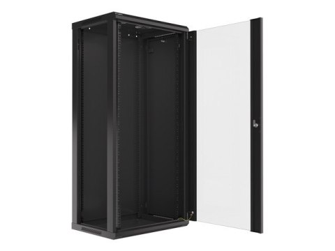 SZAFA INSTALACYJNA RACK WISZĄCA 19" 27U 600X450 CZARNA LANBERG (FLAT PACK) V2