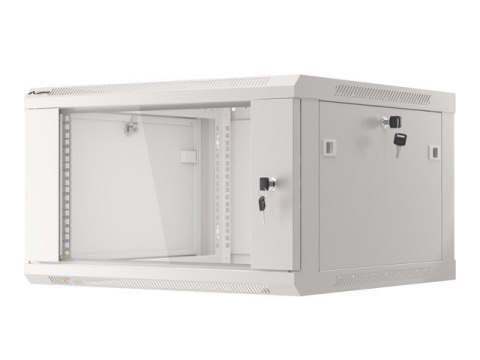 SZAFA INSTALACYJNA RACK WISZĄCA 19" 6U 600X600 SZARA LANBERG (FLAT PACK) V2