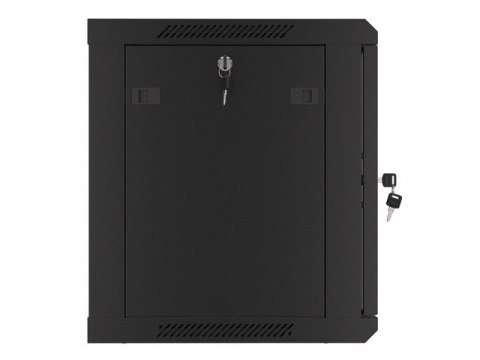 SZAFA INSTALACYJNA RACK WISZĄCA 19" 9U 600X450 CZARNA LANBERG (FLAT PACK) V2