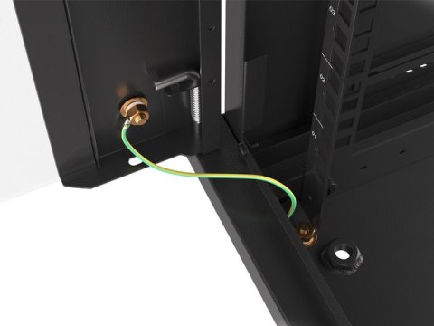 SZAFA INSTALACYJNA RACK WISZĄCA 19" 9U 600X450 CZARNA LANBERG (FLAT PACK) V2