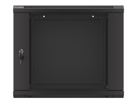 SZAFA INSTALACYJNA RACK WISZĄCA 19" 9U 600X600 CZARNA LANBERG (FLAT PACK) V2