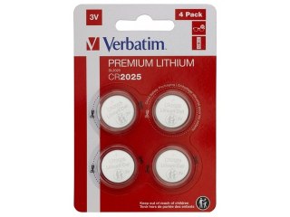 BATERIA VERBATIM LITOWA CR2025 (4 SZT BLISTER)