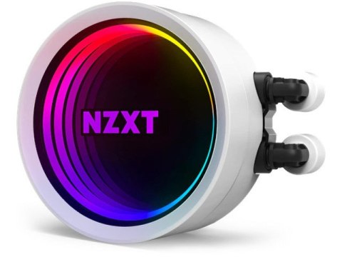 CHŁODZENIE WODNE NZXT KRAKEN X63 RGB WHITE 280MM PODŚWIETLANE WENTYLATORY I POMPA