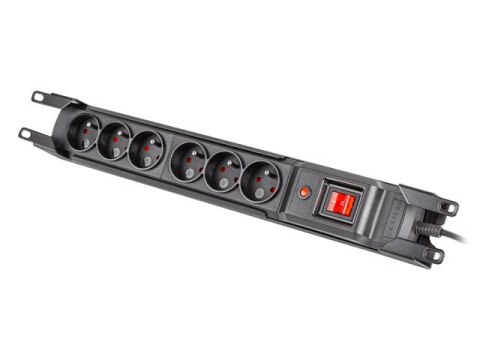 LISTWA ZASILAJĄCA RACK 19" ARMAC M6 5M 6X 230V CZARNA LISTWA ZASILAJĄCA RACK 19" ARMAC M6 5M 6X 230V CZARNA