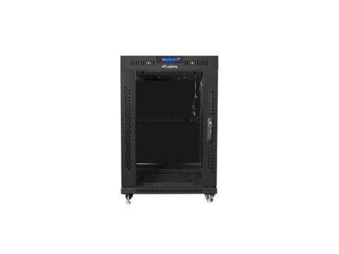 SZAFA INSTALACYJNA RACK STOJĄCA 19" 15U 600X600 CZARNA DRZWI SZKLANE LCD LANBERG (FLAT PACK) SZAFA INSTALACYJNA RACK STOJĄCA 19" 15U 600X600 CZARNA DRZWI SZKLANE LCD LANBERG (FLAT PACK)