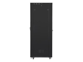 SZAFA INSTALACYJNA RACK STOJĄCA 19" 47U 800X1000 CZARNA DRZWI SZKLANE LCD LANBERG (FLAT PACK)