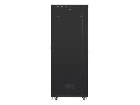 SZAFA INSTALACYJNA RACK STOJĄCA 19" 47U 800X1000 CZARNA DRZWI SZKLANE LCD LANBERG (FLAT PACK)