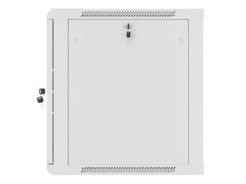 SZAFA INSTALACYJNA RACK WISZĄCA 19" 12U 600X600 SZARA DRZWI METALOWE LANBERG (FLAT PACK)