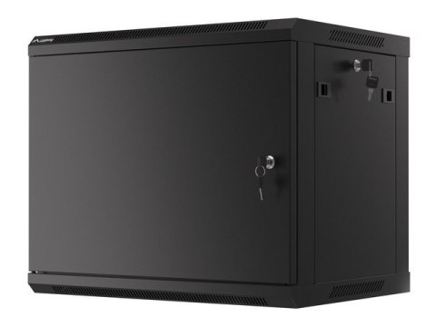 SZAFA INSTALACYJNA RACK WISZĄCA 19" 9U 600X450 CZARNA DRZWI METALOWE LANBERG (FLAT PACK) SZAFA INSTALACYJNA RACK WISZĄCA 19" 9U 600X450 CZARNA DRZWI METALOWE LANBERG (FLAT PACK)