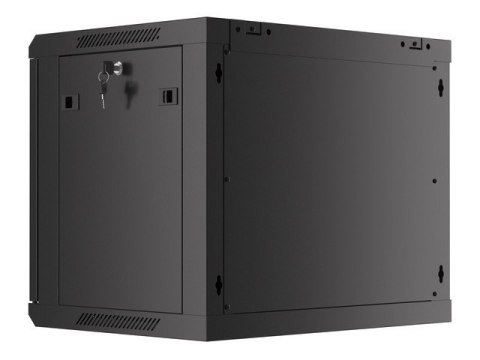 SZAFA INSTALACYJNA RACK WISZĄCA 19" 9U 600X450 CZARNA DRZWI METALOWE LANBERG (FLAT PACK) SZAFA INSTALACYJNA RACK WISZĄCA 19" 9U 600X450 CZARNA DRZWI METALOWE LANBERG (FLAT PACK)