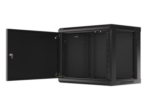 SZAFA INSTALACYJNA RACK WISZĄCA 19" 9U 600X450 CZARNA DRZWI METALOWE LANBERG (FLAT PACK) SZAFA INSTALACYJNA RACK WISZĄCA 19" 9U 600X450 CZARNA DRZWI METALOWE LANBERG (FLAT PACK)
