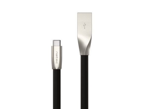 KABEL USB-C(M)->USB-A(M) 2.0 1M CZARNY METAL NATEC PRATI KABEL USB-C(M)->USB-A(M) 2.0 1M CZARNY METAL NATEC PRATI