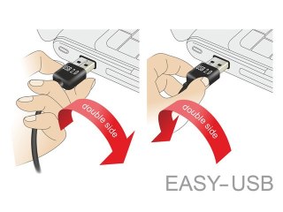 KABEL USB MICRO(M)->USB-A(M) 2.0 2M DUAL EASY-USB-BIAŁY DELOCK