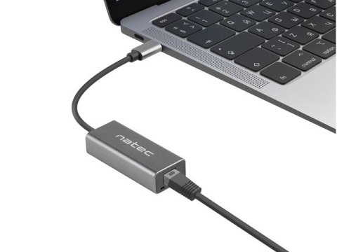 KARTA SIECIOWA NATEC CRICKET USB-C 3.1 1X RJ45 1GB NA KABLU