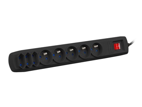 LISTWA ZASILAJĄCA ARMAC R8 5M 5X 230V PL 3X EUROPLUG CZARNA LISTWA ZASILAJĄCA ARMAC R8 5M 5X 230V PL 3X EUROPLUG CZARNA