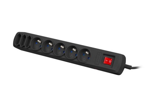 LISTWA ZASILAJĄCA ARMAC R8 5M 5X 230V PL 3X EUROPLUG CZARNA LISTWA ZASILAJĄCA ARMAC R8 5M 5X 230V PL 3X EUROPLUG CZARNA