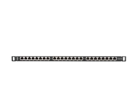 PATCH PANEL 24 PORT 0.5U 19" KAT.5E EKRANOWANY CZARNY LANBERG PATCH PANEL 24 PORT 0.5U 19" KAT.5E EKRANOWANY CZARNY LANBERG